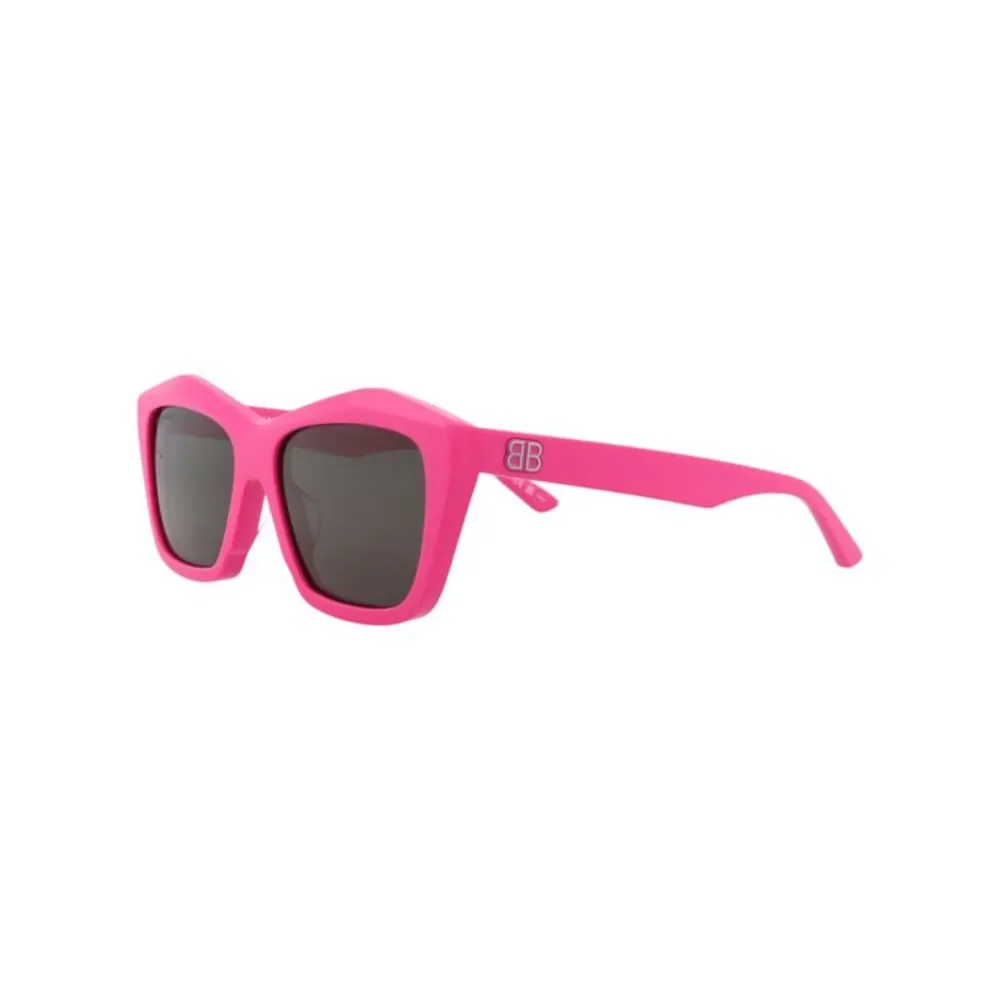 Balenciaga Square-Frame Acetate Sunglasses Pink Womens